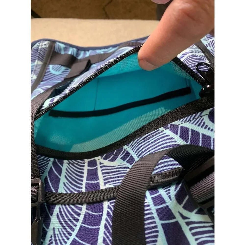 Rickshaw Bagworks Sutro Backpack - Spencer Dwight Blue Wave Pattern